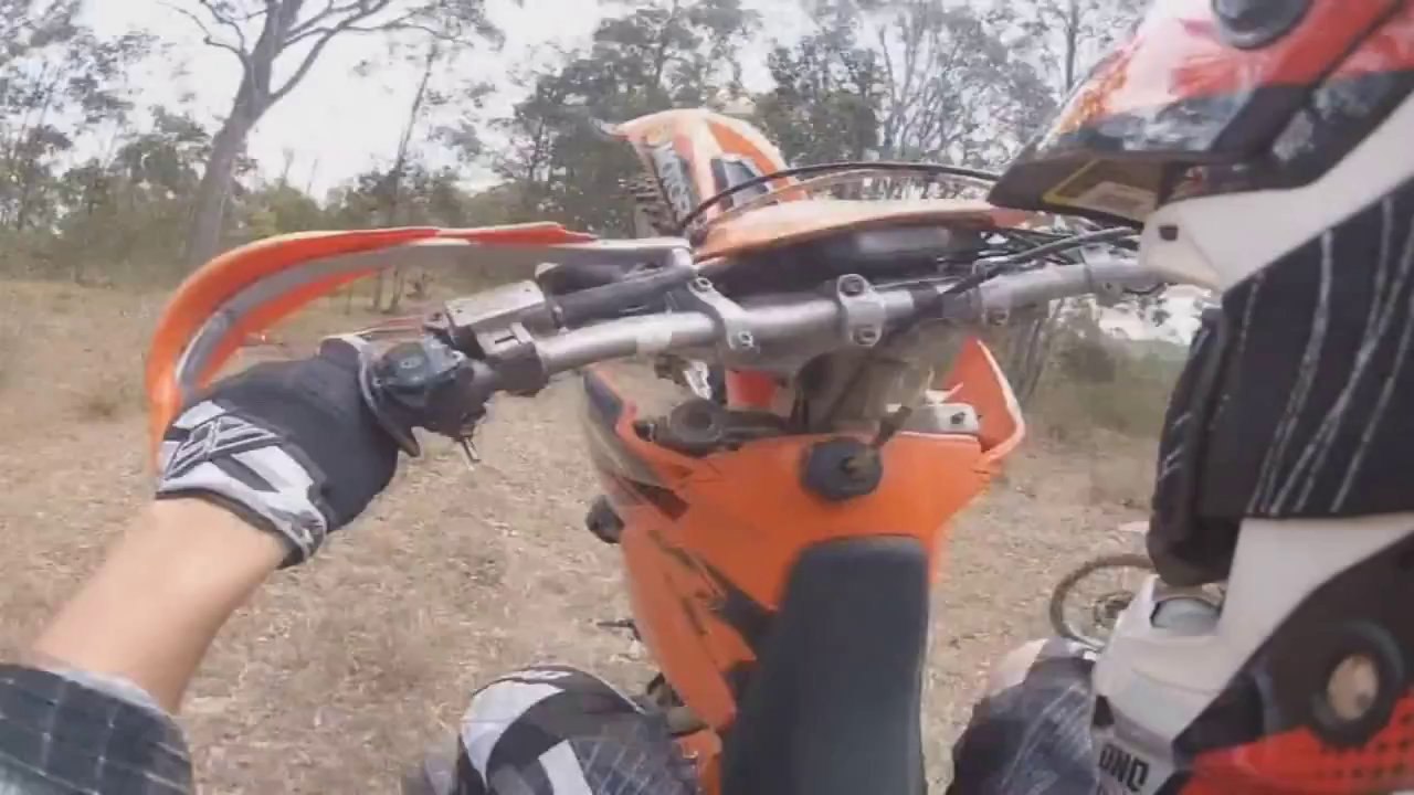 KTM 300exc Dirt Bike Wheelie Accident
