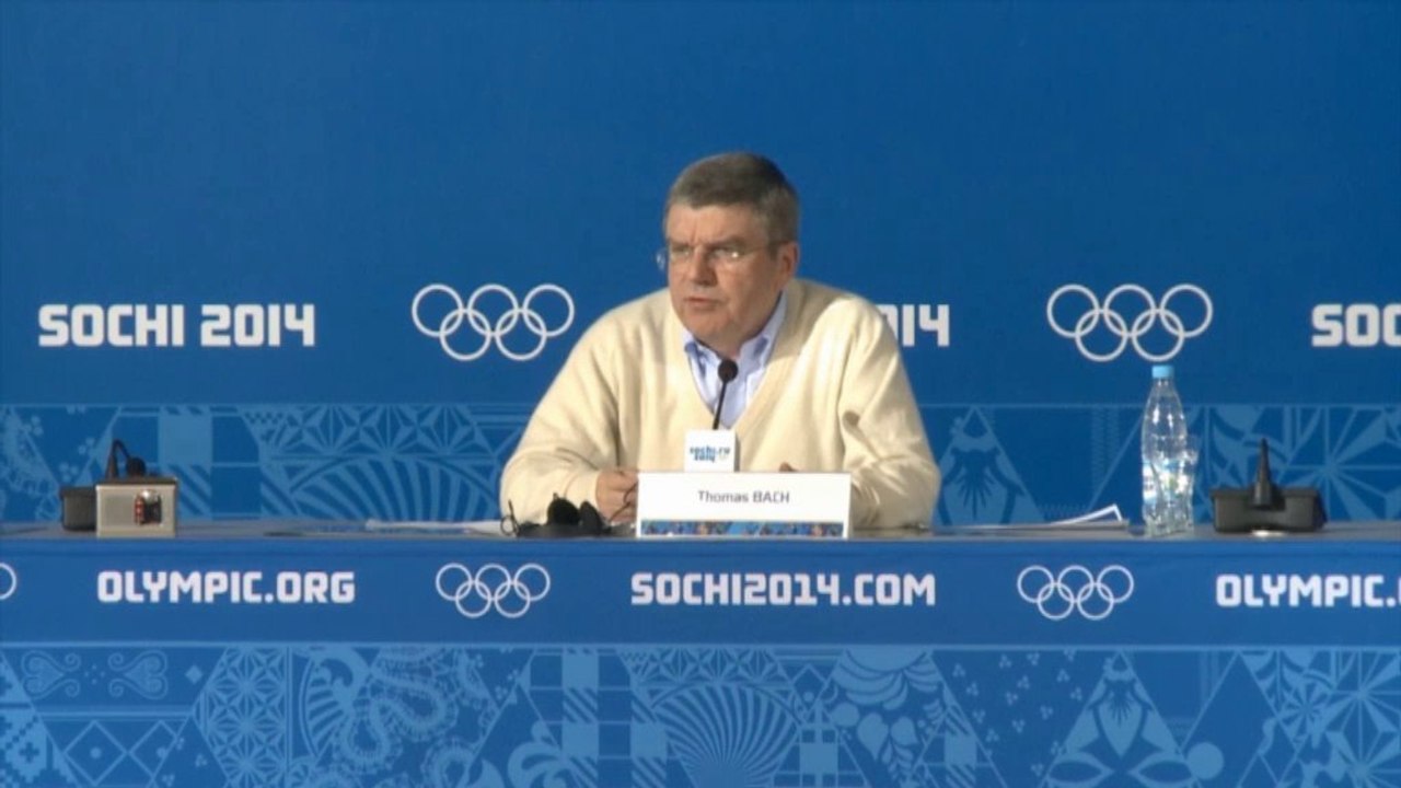Sotschi 2014: bach: "sonst sind wir terroristen ausgeliefert"