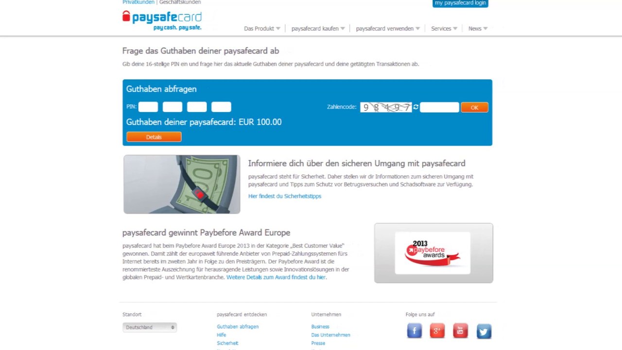 Paysafecard Generator 2014