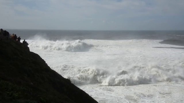 Monster Waves Sweep Into Portuguese Surfing Hotspot