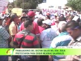 Trabajadores de la salud en Zulia protestaron para exigir pagos y aumento salarial