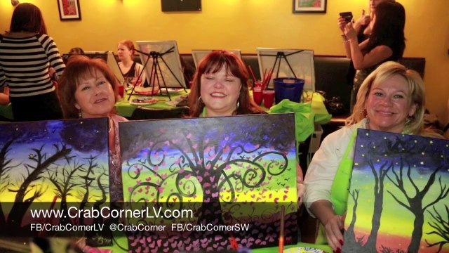 Paint Nite at Crab Corner Southwest | Seafood Restaurants Las Vegas pt. 3