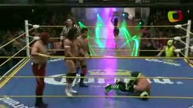 Pegasso, Starman, Súper Halcón Jr. vs Boby Zavala, Canelo Casas, Nosferatu