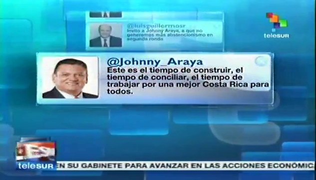 Costa Rica: Solís aboga por luchar contra abstencionismo en 2a vuelta