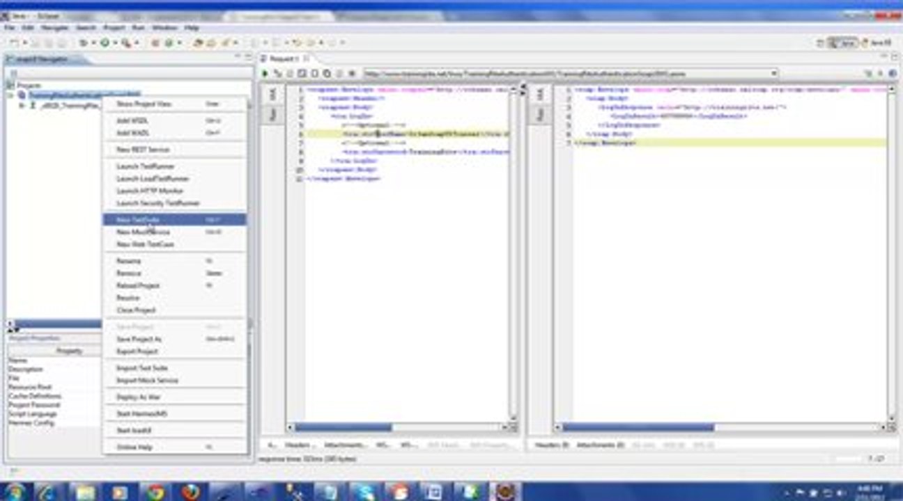 SoapUI  Service Testing Video Tutorial Training Eclipse Addin