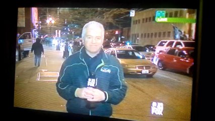 Omg! Streaker caught on live television!! FOX13 NEWS never checked to filter it out. XD