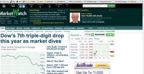 MARKETS IN ASIA ARE DROPPING LIKE ROCKS