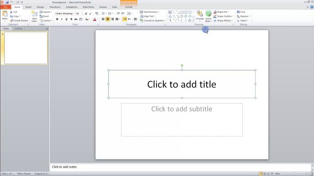 Lesson 01.3 The Ribbon - MS PowerPoint Urdu and Hindi language by Microsoft Office Power Point 2010 free online video Training Tutorials