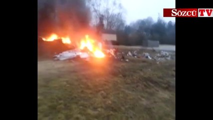 Uçak enkazına ilk o ulaştı