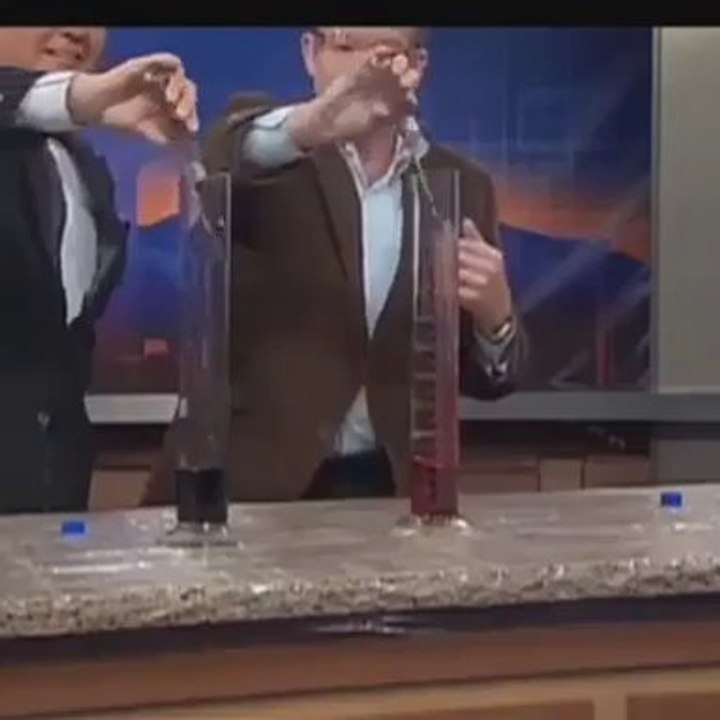 This is what happens when you mix yeast, warm water, hydrogen peroxide