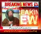 Maulana Sami ul Haq talks to media