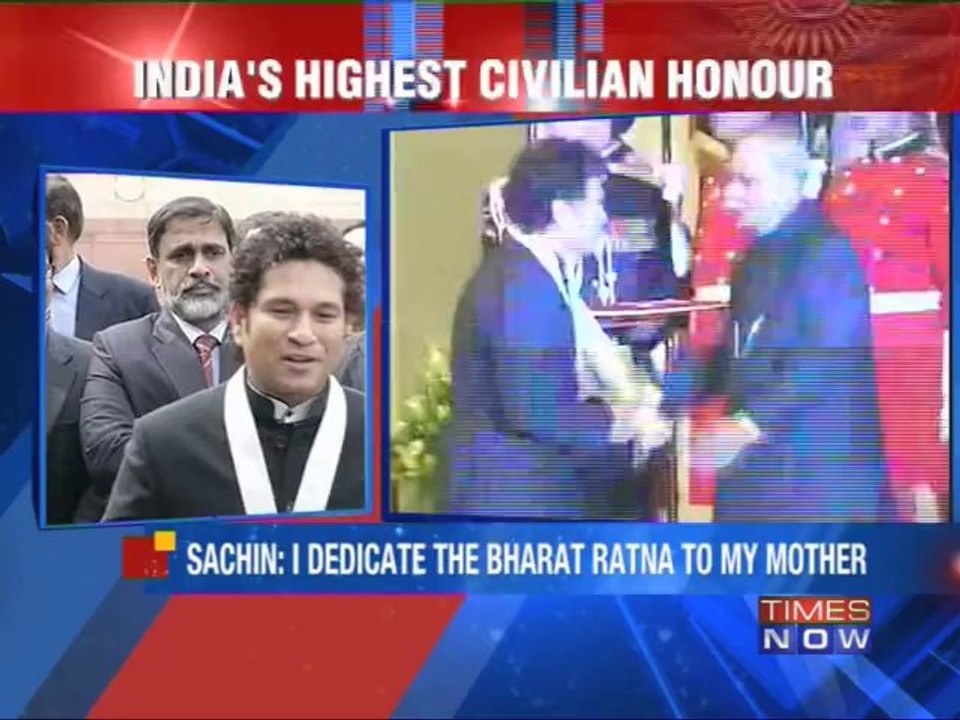 Sachin Tendulkar conferred with Bharat Ratna