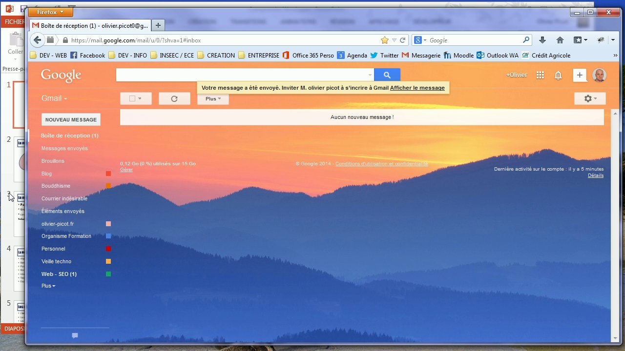 Powerpoint 2013 : La présentation en ligne