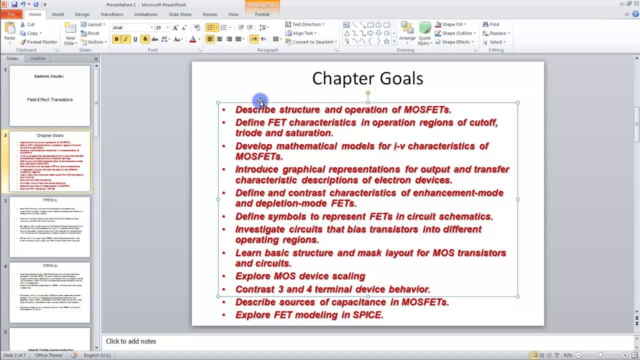 Lesson 04.5 Font Formatting - MS PowerPoint Urdu and Hindi language by Microsoft Office Power Point 2010  free online video Training Tutorials