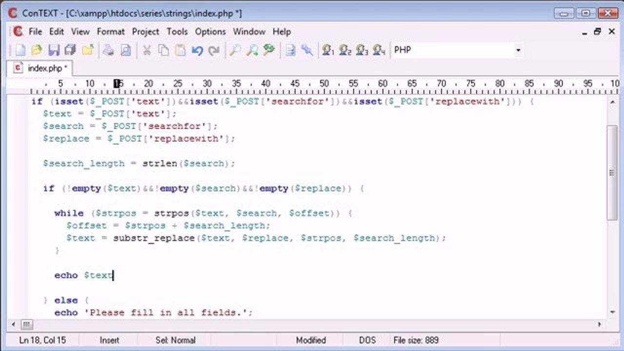 57 - Creating a Find and Replace Application Part Final on Gegasoft