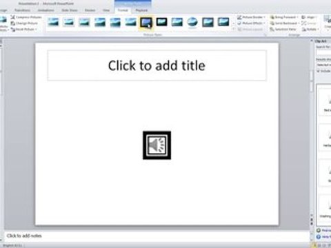 Lesson 04.10 Inserting Audio - MS PowerPoint by Microsoft Office Power Point 2010 free online video Training Tutorials Urdu and Hindi language