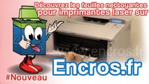 Découvrez les feuilles de nettoyage pour imprimantes laser chez Encros.fr