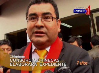 En  Chimbote, el consorcio Internacional Chinecas estaría por iniciar la ejecución del Proyecto Especial Chinecas.