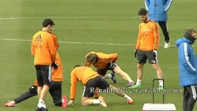 Real Madrid training before derby Cristiano Ronaldo Sergio Ramos Gareth Bale