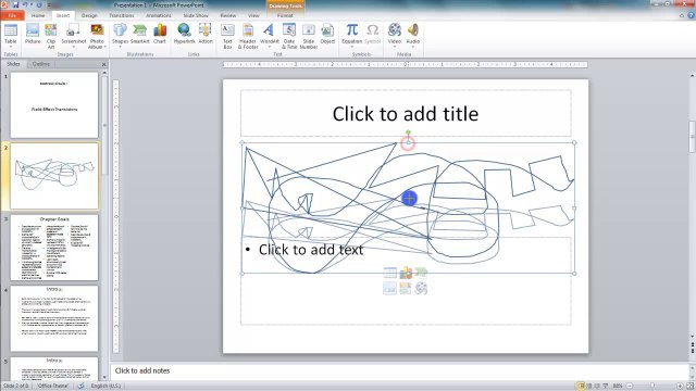 Lesson 10.3 Editing Line Points and Freeform - MS PowerPoint by Microsoft Office Power Point 2010 free online video Training Tutorials Urdu and Hindi languages