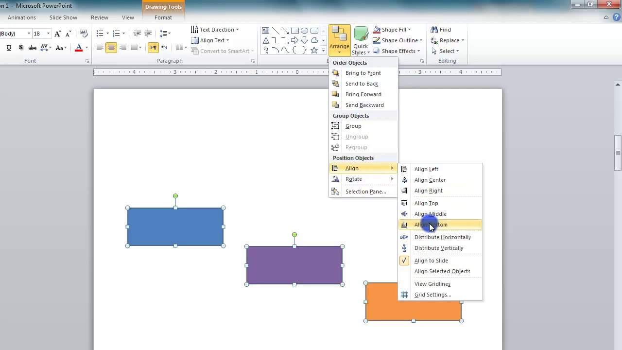Lesson 10.14 Ordering Objects - MS PowerPoint by Microsoft Office Power Point 2010  free online video Training Tutorials Urdu and Hindi language