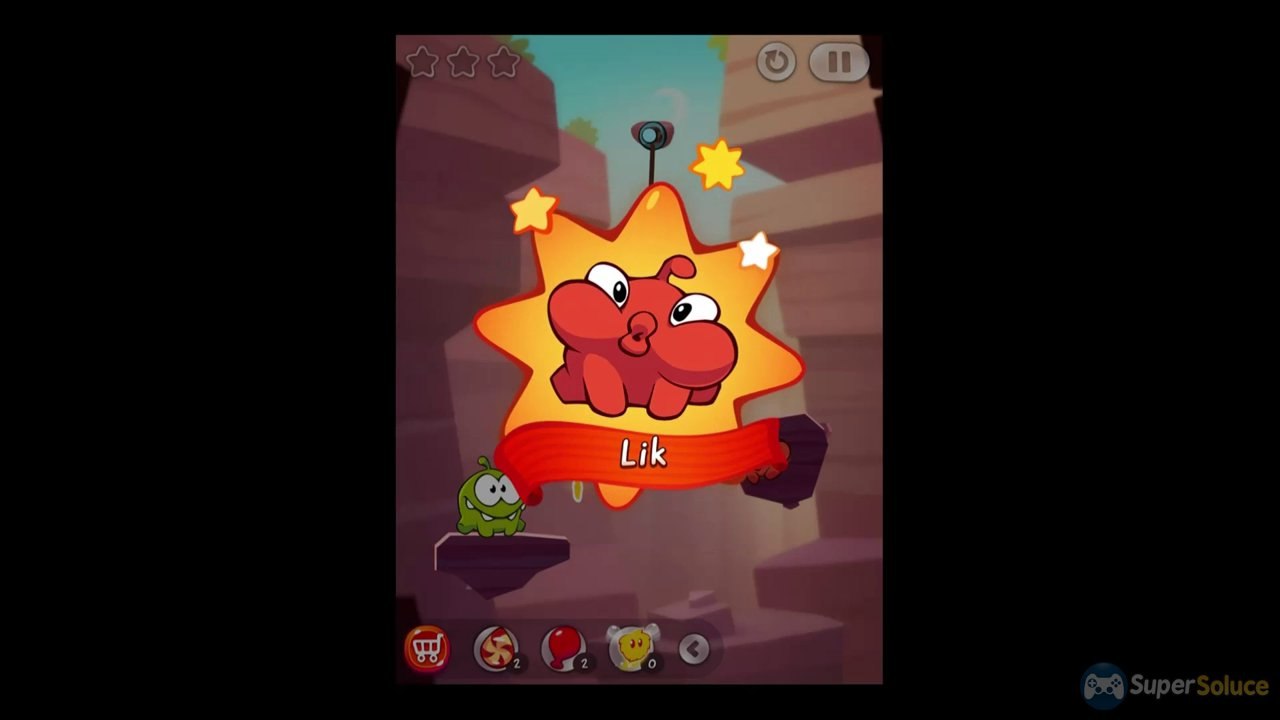Cut the rope 2 : niveau 2-01