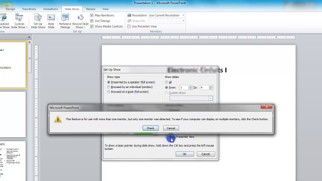 Lesson 14.1 Setup Show - MS PowerPoint by Microsoft Office Power Point 2010 free online video Training Tutorials Urdu and Hindi language