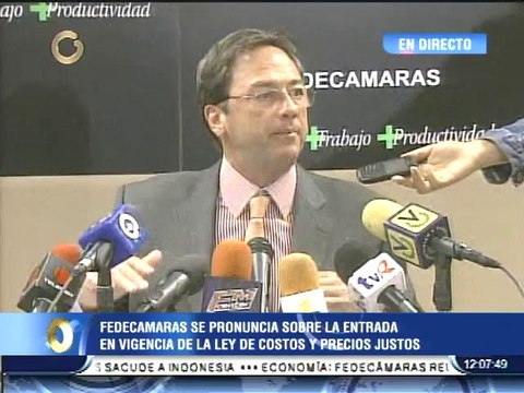 Fedecámaras demandará la nulidad de la Ley de Precios Justos ante el TSJ