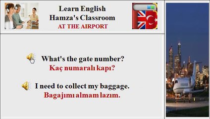 Hamza's Classroom-Learn English-At The Airport