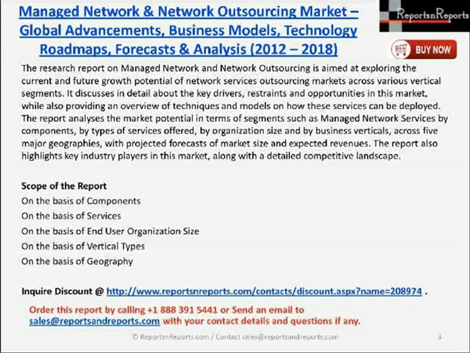 Managed Network & Network Outsourcing Market Forecasts 2018