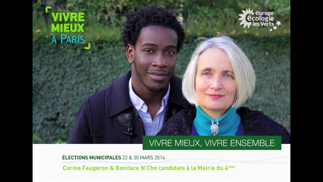 Corine Faugeron 2014 - Candidats liste EELV aux municipales Paris 4ème