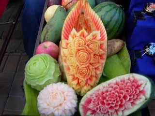 Знакомство с карвингом из овощей и фруктов