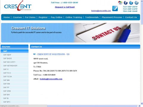 Oracle 11g Course Content - Oracle 11g Online Training - Crescent IT Solutions