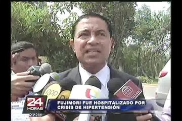 Trasladan de emergencia a hospital al expresidente Alberto Fujimori