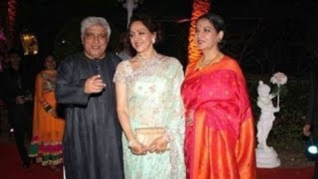 Javed Akhtar & Shabana Azmi @ Ahana Deol-Varun Vohra's Wedding Ceremony !