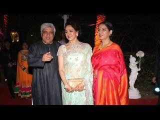 Javed Akhtar & Shabana Azmi @ Ahana Deol-Varun Vohra's Wedding Ceremony !