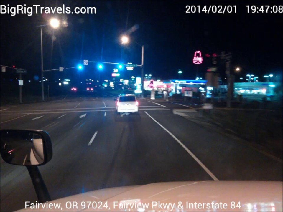 4 BigRigSteve's trip  on the 2014/02/01  recorded  North Bend over  Olympia to  Portland