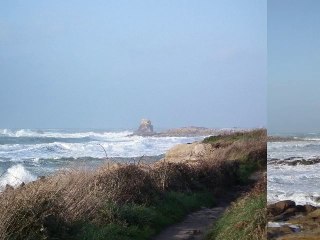 tempête à Pleumeur Bodou
