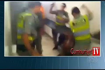 Brezilya polisinden taraftara dayak!