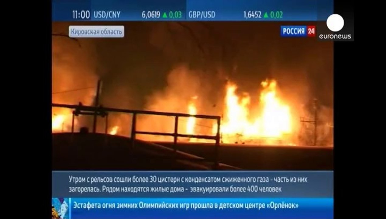 Treno cisterna deraglia in Russia. Centinaia di evacuati