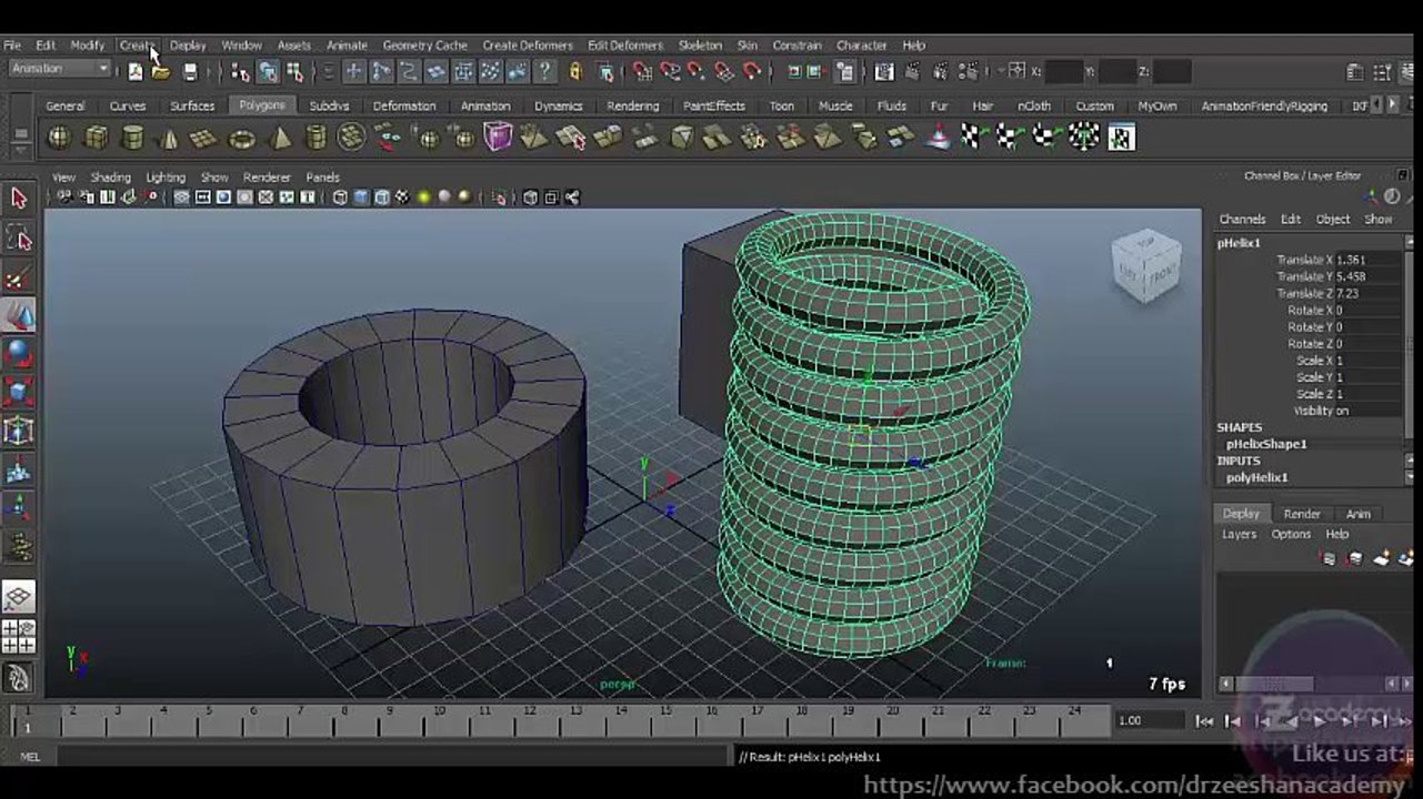 Maya Video Training ::.. Lesson 4_Creating Objects in Maya (Language Urdu)