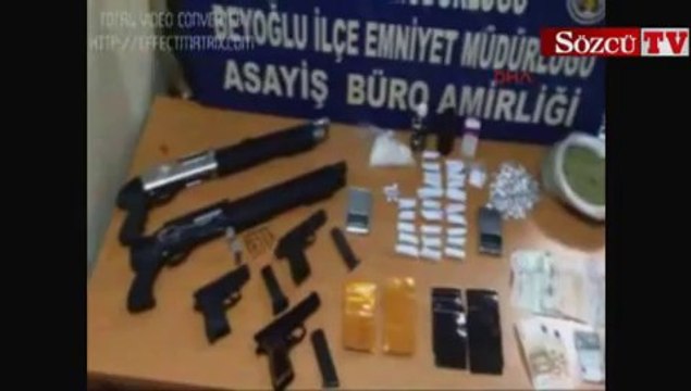 Polis kamerasından uyuşturucu baskını