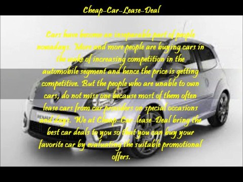 Cheap Car Leasing