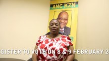 Nomsa Dube Voter Registration Message