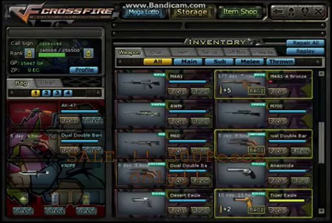 PlayerUp.com - Buy Sell Accounts - Crossfire Philippines Sale Account