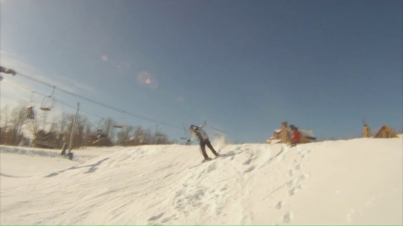 360 Ski Crash Off Table Top - Go Pro Hero 2 HD