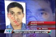 Cuatro heridos graves tras choque entre cúster y ambulancia en la Av. Brasil
