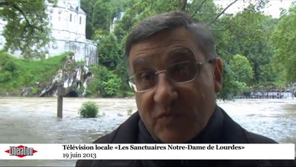 Lourdes, la crue exceptionnelle en images