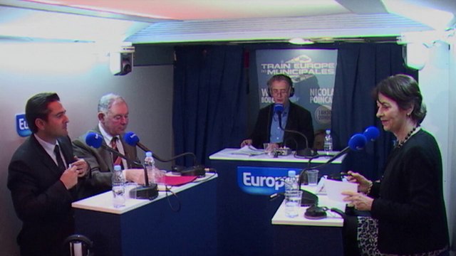 Le train Europe 1 des Municipales en escale à Reims