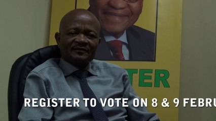 Senzo Mchunu Voter Registration Message